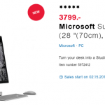 بهمن ۹۵ : احتمال عرضه سرفیس استودیو (Surface Studio) در اروپا