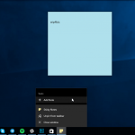 آپدیت برنامه Sticky Note در ویندوز ۱۰